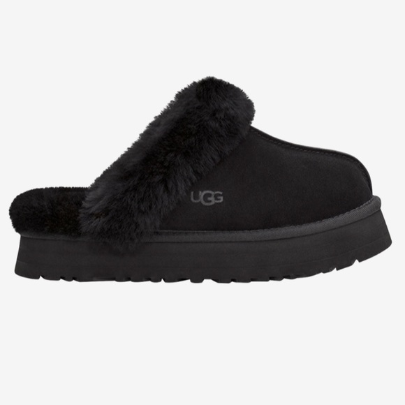 UGG Shoes - UGG - Women’s Black Disquette Platform Clog Slides Slippers - Size 6 - NIB